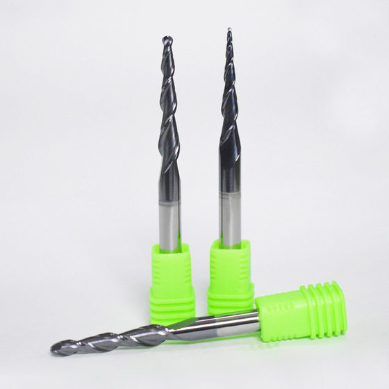 55 degree coated taper ball end mill tungsten steel alloy inclined cutter extended relief CNC engraving machine end mill