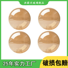 跨境玻璃灯罩透明圆球灯罩配件工厂电镀烟灰电镀琥珀圆的玻璃灯罩