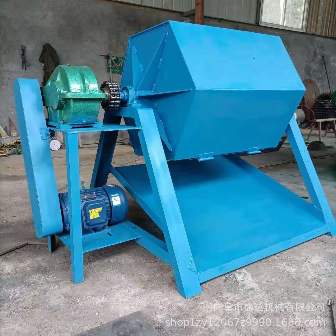 石头批量处理棱角毛刺滚筒抛光机 金属物料电动滚筒除锈机打磨机