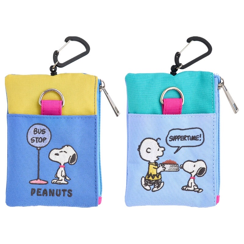 Spot Japanese Style New Cartoon Cute Puppy Embroidery Portable Card Holder Key Bag Coin Purse Small Hanging Bag