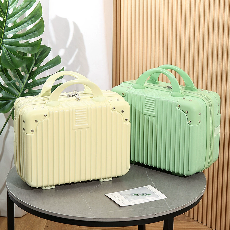 Retro handheld gift box, suitcase, storage box, bag, 14 inch
