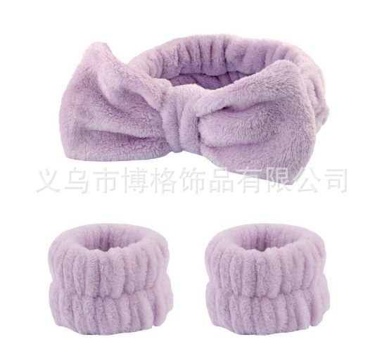 Amazon popular banda de pelo de las mujeres cara impermeable correa de muñeca traje arco simple banda de pelo accesorios para el cabello cabeza