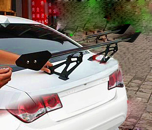 Fixed wind wing: Universal Alloy Car - jg-123-sedan-single-layer-drilling-required