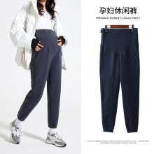 实拍现货 春秋新款孕妇时尚外搭孕妇卫裤运动裤束脚裤外穿孕妇裤