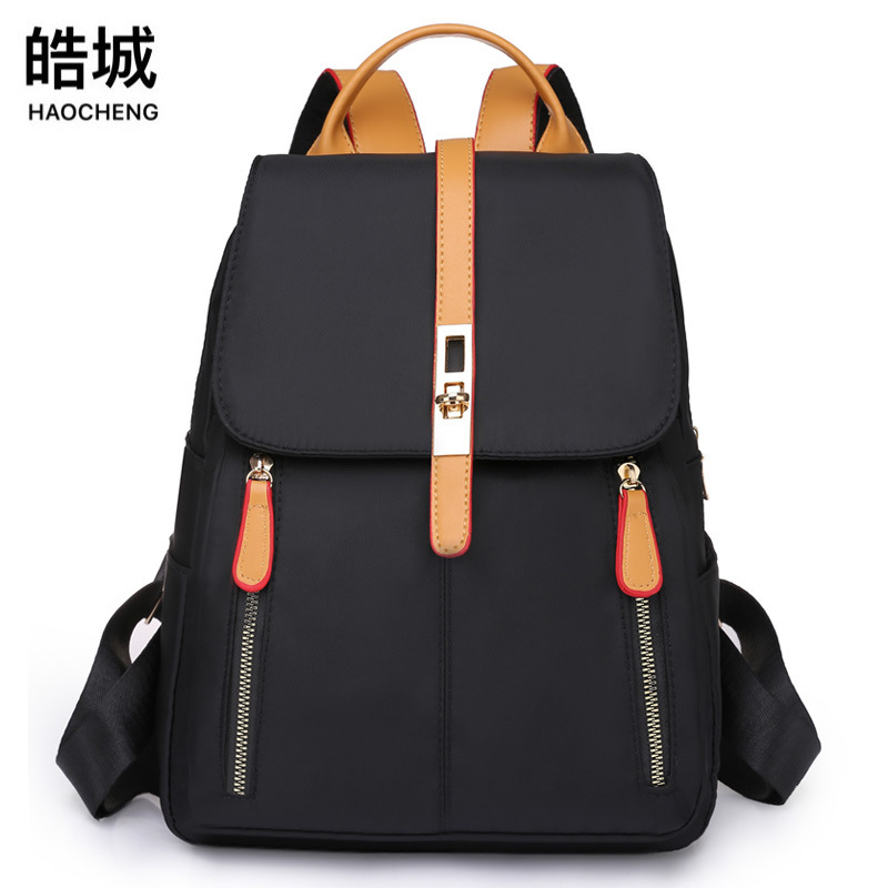 Comercio exterior 2023 verano nuevo estilo casual damas Oxford mochila moda contraste color antirrobo viaje mochila para computadora