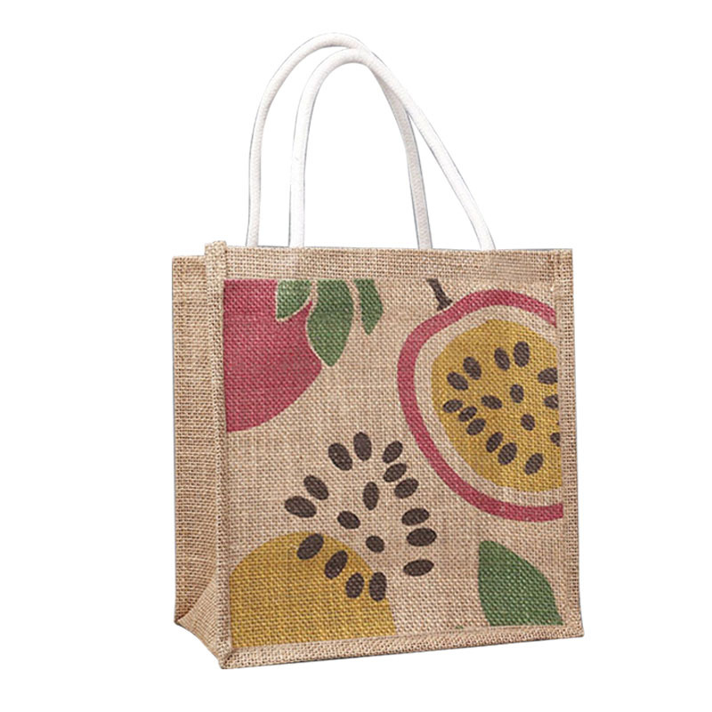 Bolsa de lino portátil con cremallera personalizada para estudiantes de viajes dibujados a mano bolsas de regalo de vacaciones retrógradas bolsas de regalo simples personalizadas