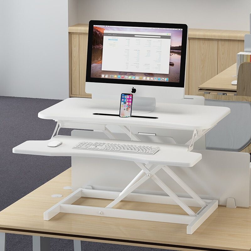 Standing Adjustable Workbench Pneumatic Folding Computer Desk Pneumatic Office Desk Pneumatic Standing Desk Office Computer Desk