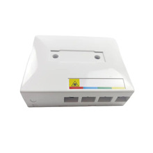4 Ports ABS Fiber Optic Desktop Box Mini Wall Mount FTTH BOX