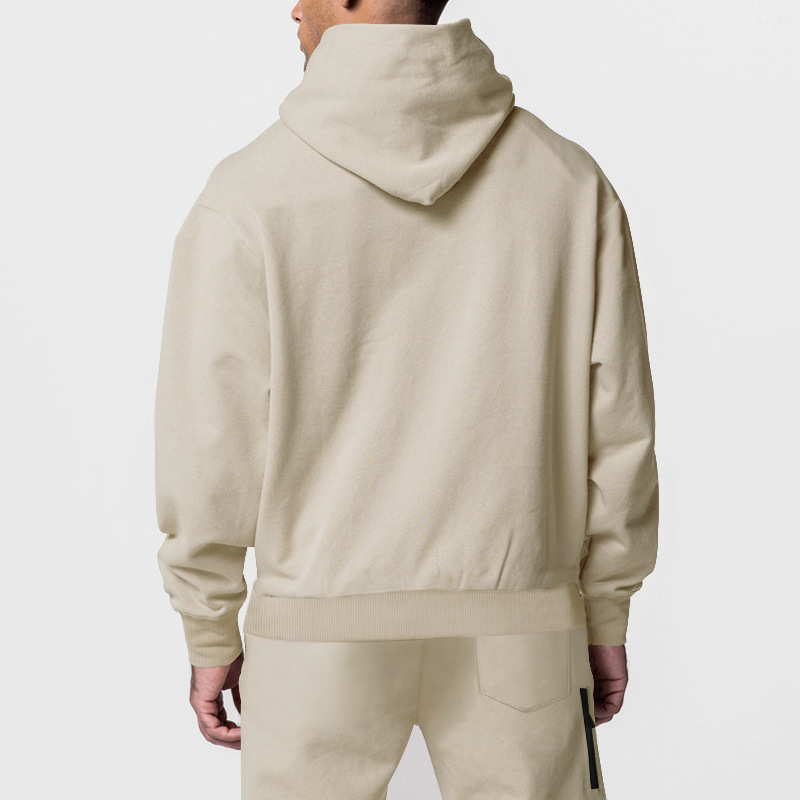 Pantaloni a maniche lunghe con cappuccio, sportivi, casual, in pile, caldi e comodi, da uomo, autunno inverno_voghion.com