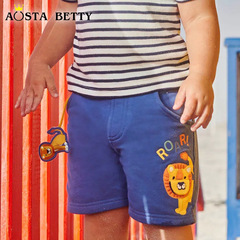 歐美風針織男童短褲24夏季新品童裝褲子卡通繡花兒童運動短褲混批