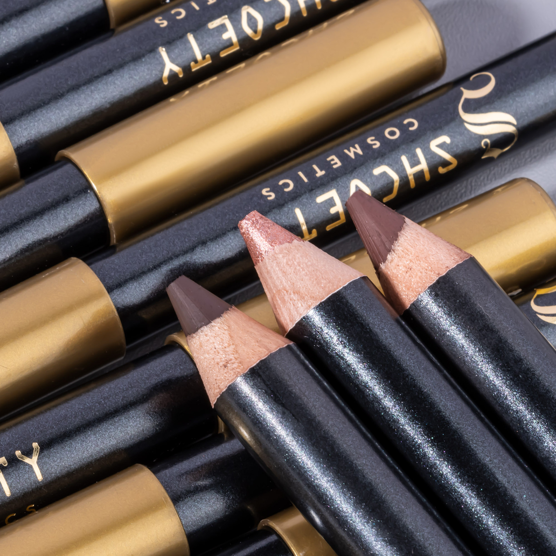 SHCOETY 12-color pearlescent eyeshadow pen set, non-smudging with pencil sharpener, eyeliner, horizontal pencil, cross-border undefined