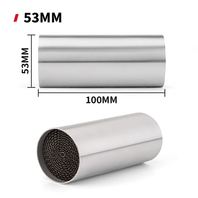 exhaust pipe silencer three-way: Exhaust pipe - 53mm100mm