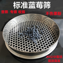 蓝莓筛子圆孔筛子蓝莓分级筛网40公分直径芡实莲子标准分样筛