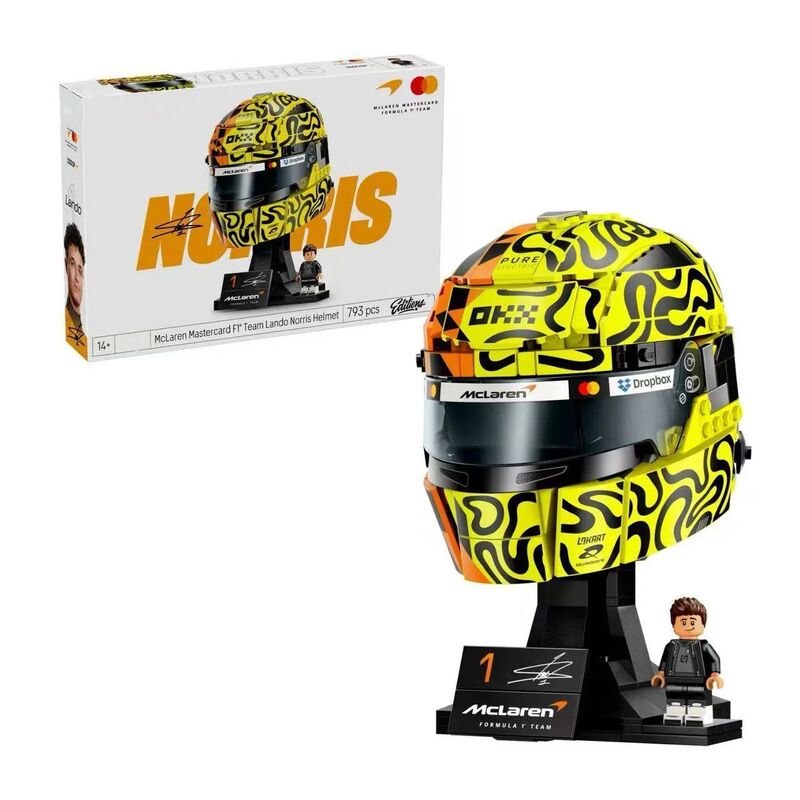 Cross-border compatible Lego McLaren F1 team 43023 Lando Norris helmet building block toy for men and women Cross-border compatible Lego McLaren F1 team 43023 Lando Norris helmet building block toy for men and women