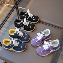 2025秋阿甘德训ins炸街韩版小众舒适显脚小网面真皮鞋透气休闲鞋