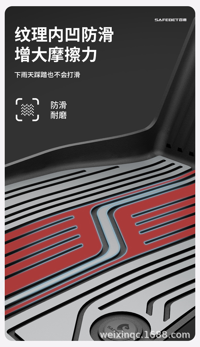 Suitable for Audi A4L A5L A6L A7L Q5L Q3 Q5L Special Car-Specific Colorful Tpe Car Floor Mats