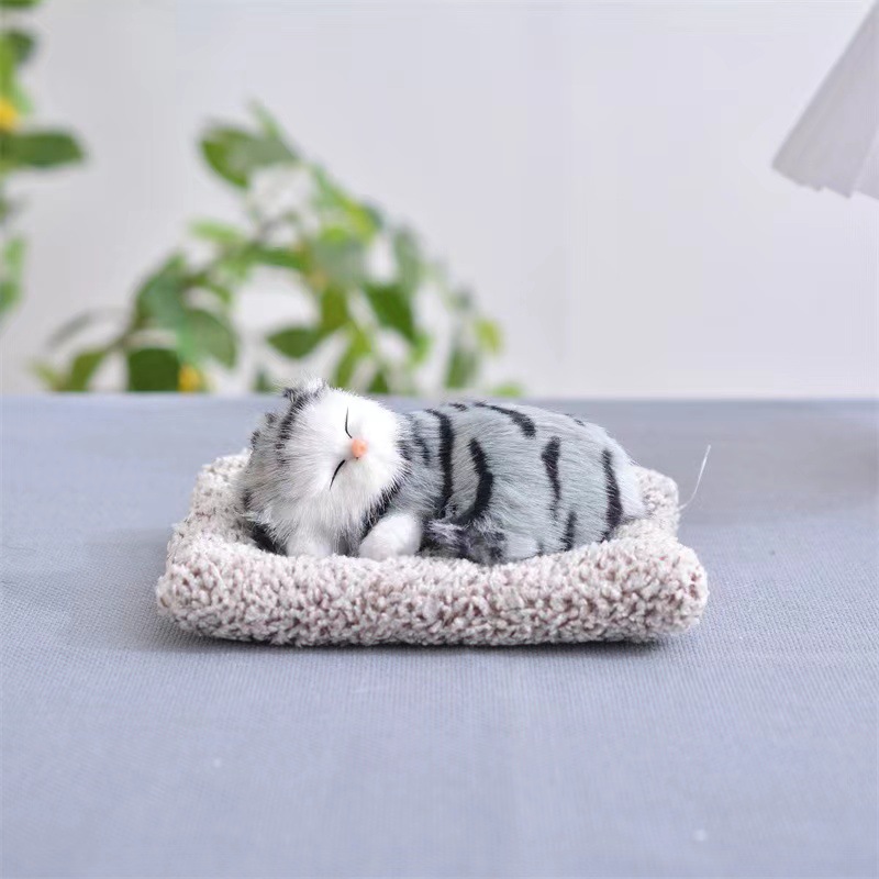 길이 17 와이드 스몰 사이즈 회색 고양이 (전화 포함) 15cm