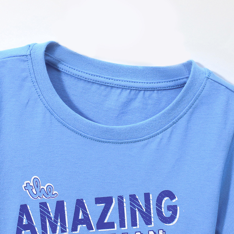 JOJO BEBE marca europea y americana ropa para niños verano nuevos niños camiseta algodón de dibujos animados cuello redondo manga corta camiseta para niños