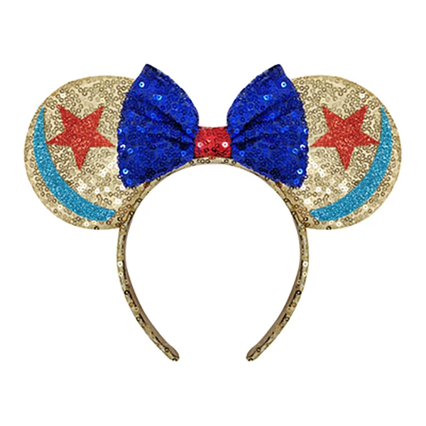 Blue headband with bow