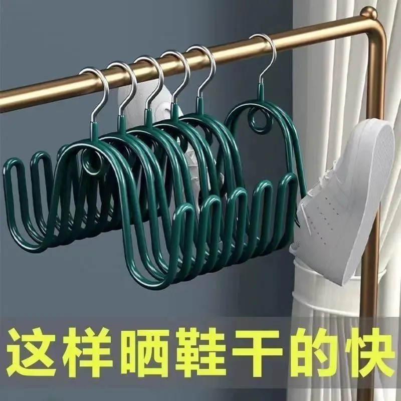 Shoe Drying Rack for Home Use, Hanging Shoe Rack for Drying Shoes, Outdoor Balcony Shoe Drying Rack with Hooks, Outdoor Shoe Drying and Storage