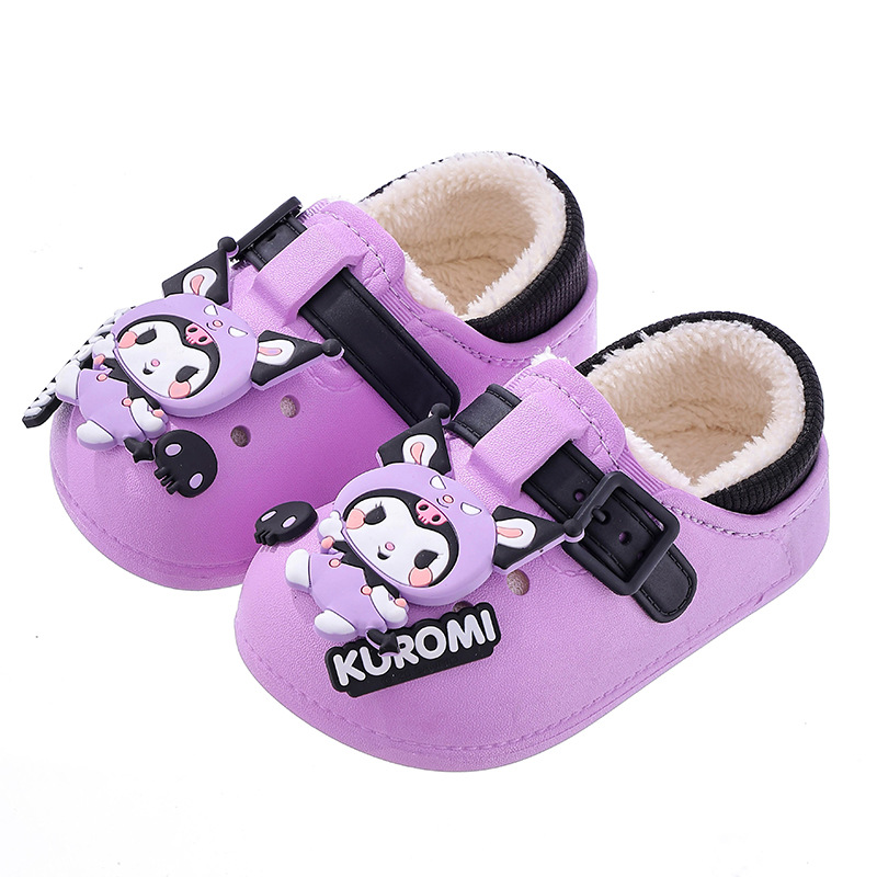 Sanliou bolsas de invierno para niños zapatos de tacones de algodón para niños y niñas calientes con terciopelo Kulomi impermeable zapatillas de algodón para niños caseros