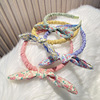 Cloth, children's headband, hairgrip with bow, Korean style