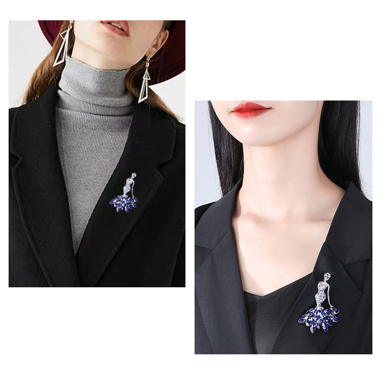 Elegant Human Alloy Women's Brooches display picture 3