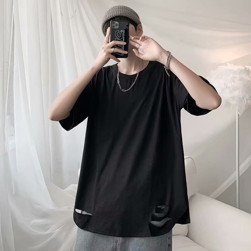 Full-Time Japanese-Style Simple Short-Sleeve T-Shirt for Men 2026 New Summer Loose Versatile Men's Base T-Shirt Trendy Full-Time Japanese-Style Simple Short-Sleeve T-Shirt for Men 2026 New Summer Loose Versatile Men's Base T-Shirt Trendy