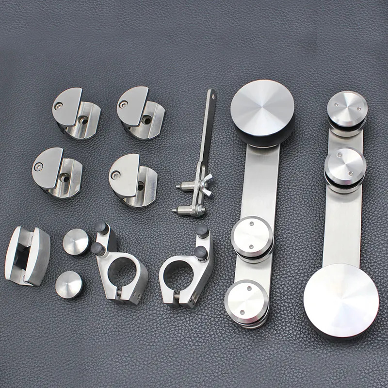 Polea colgante de puerta corredera de vidrio americano personalizado de acero inoxidable 304 rueda colgante de puerta corredera de vidrio de ducha hardware de puerta corredera