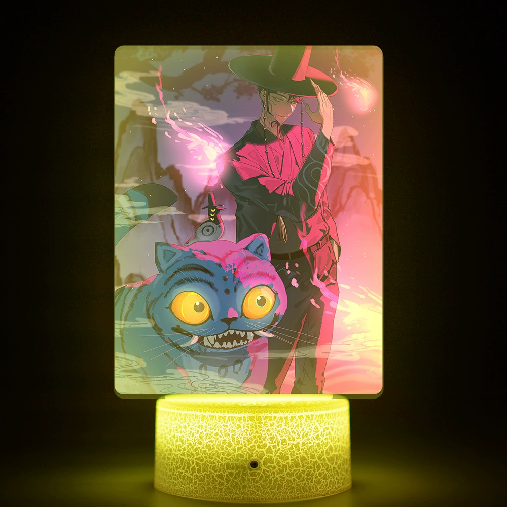 K-POP KPop Demon Hunters movie peripherals with internal printed remote control 16-color night light