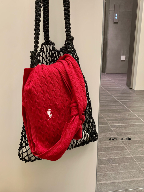 WGWE韩系学院风刺绣修身显瘦POLO领无袖背心针织衫W6678(配披肩)|undefined