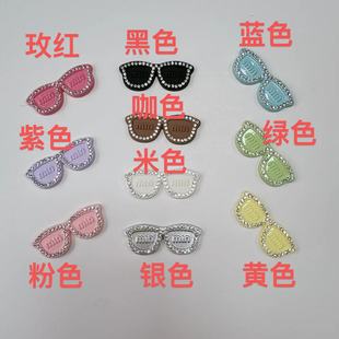 Sunglasses Miu Letter Hairpin Sweet Cool Mini Sparkling Diamond Bangs Clip Hairpin Accessories Wholesale Sweet Cool Style Bangs Clip