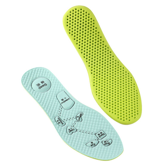 Insole Mai Grass Human Acupoint Massage Sweat Absorbing Deodorant Bacteriostatic Sports Comfortable Leisure Breathable Basketball Feather Deodorant