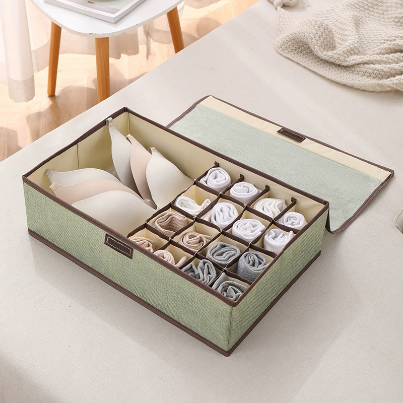  underwear, bra, socks, cloth, storage box, cotton and linen