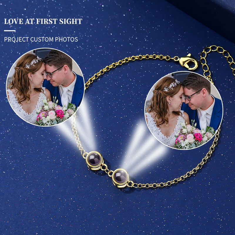 New Couple's Dual Projection Bracelet with 100 Language Photo Projection Styles, a Fashionable Cross-Border Best-Selling Gift in Europe and America New Couple's Dual Projection Bracelet with 100 Language Photo Projection Styles, a Fashionable Cross-Border Best-Selling Gift in Europe and America