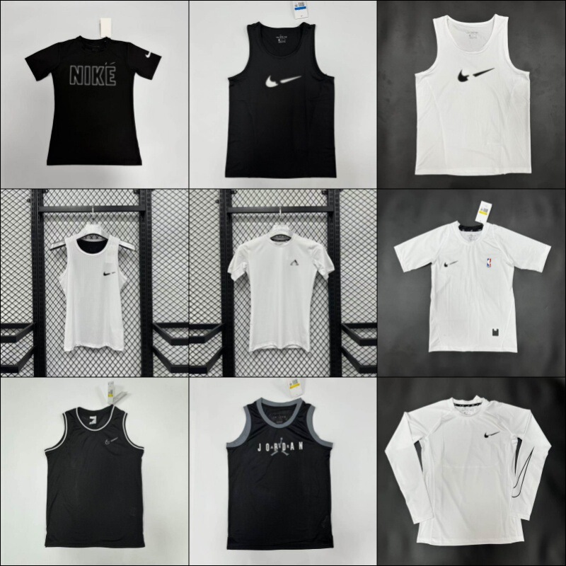 Popular fitness cycling wear for men and women, trendy tight-fitting quick-dry short-sleeve shorts, long-sleeve long-pants set, tank top