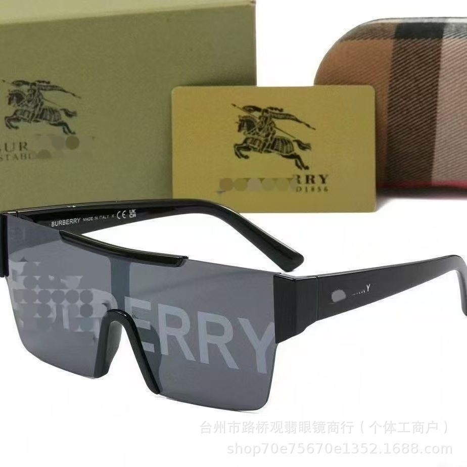 Trendy Sunglasses Similar to Those Worn by Internet Celebrities, New Model for Men and Women with Letter Print, Fashionable Outdoor Sunglasses 866