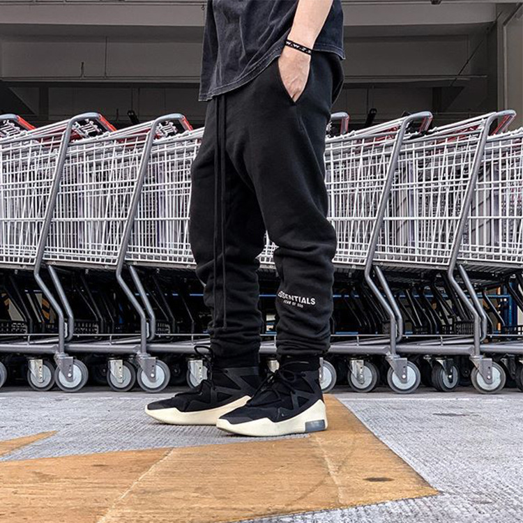 Pantalones de chándal atados al tobillo de miedo de DIOS Essentials sueltos más tamaño marca de moda forrado de lana hombres y mujeres mismos pantalones Casuales