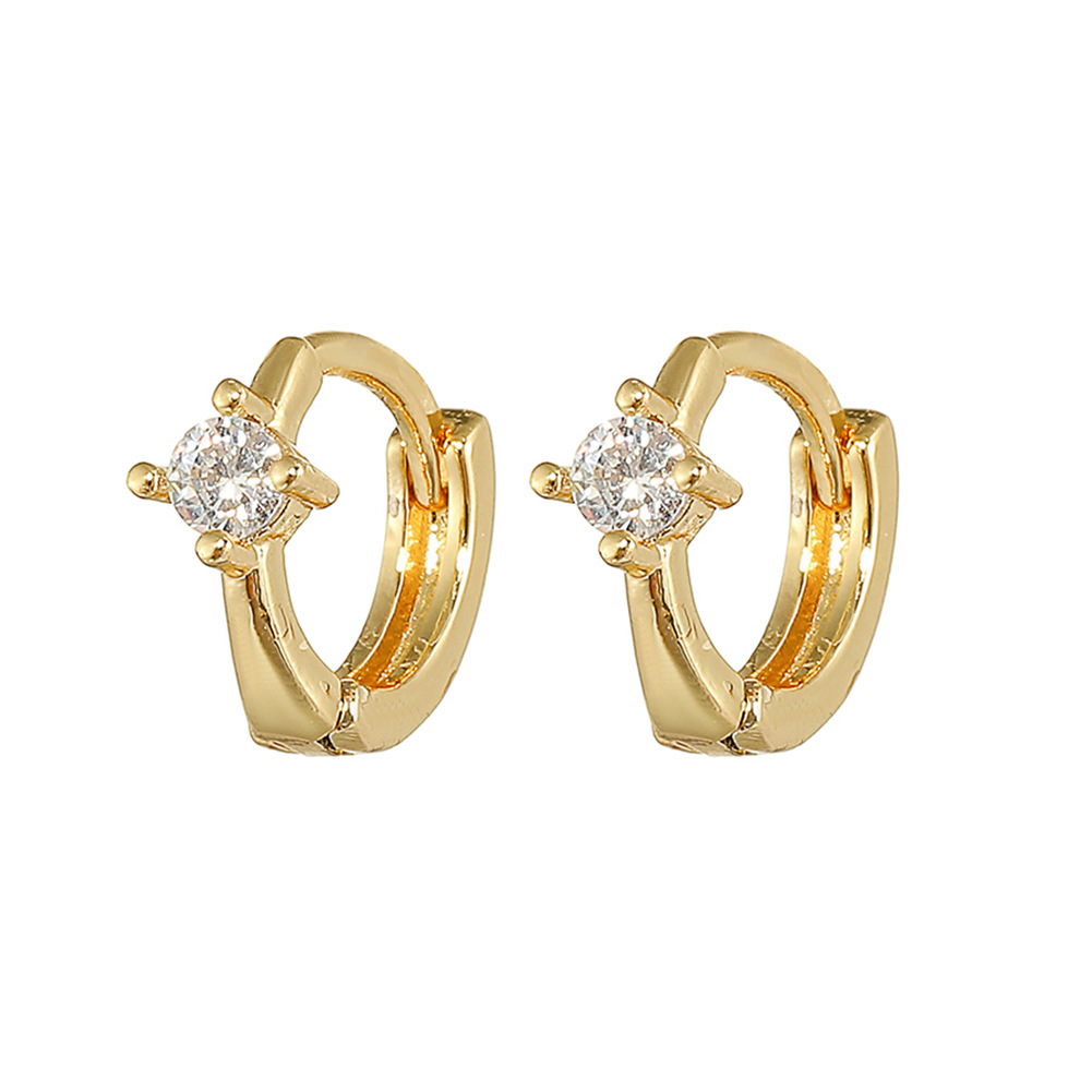 Estaciones independientes venta caliente de la nueva moda de las mujeres pendientes de cobre chapado en oro 18K ins geometría fría viento pendientes marea