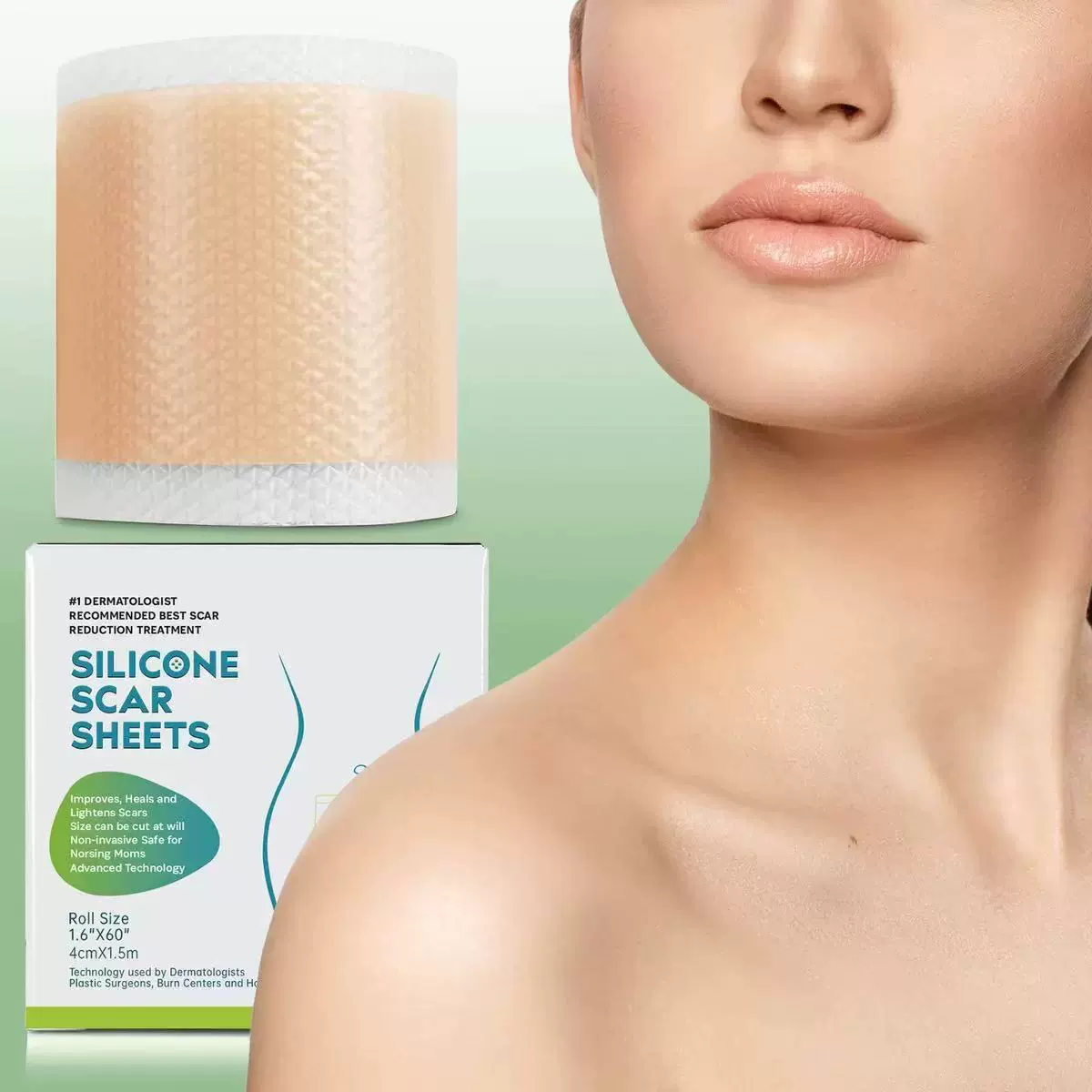 Силиконовый пластырь для шрамов, силиконовый гель для осветления рубцов, для новых и старых шрамов, невидимое восстановление красоты, водонепроницаемый, невидимый.