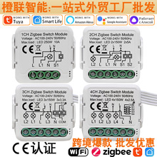跨境工厂涂鸦WiFi智能通断器 Alexa语音远程控制改造智能开关模块