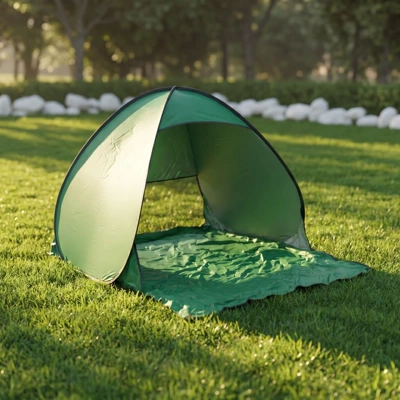 quick-open outdoor simple sunshade, Avtomobil dam çadırları - green-2-people