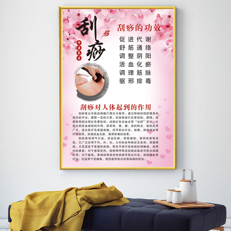 美容院装飾画美体掛け画肩首ポスター顔ケア画像シール美体背景画kt板|undefined