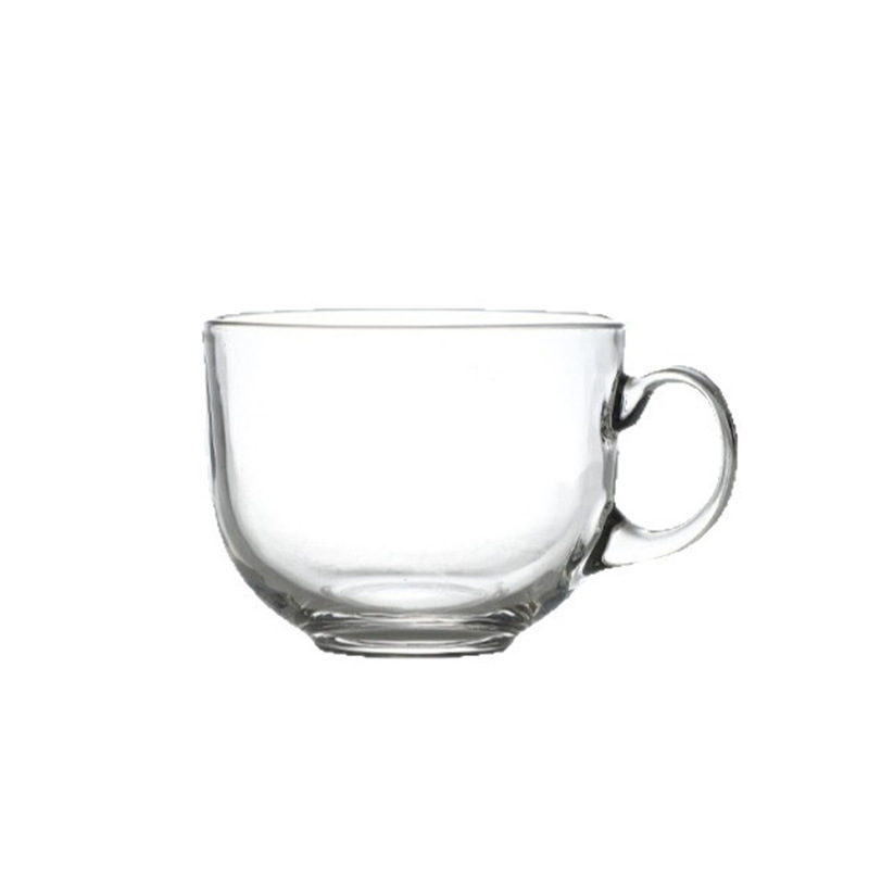 Taza de leche de desayuno con mango de taza de agua doméstica de gran capacidad de taza de leche de avena de regalo de taza de bebida