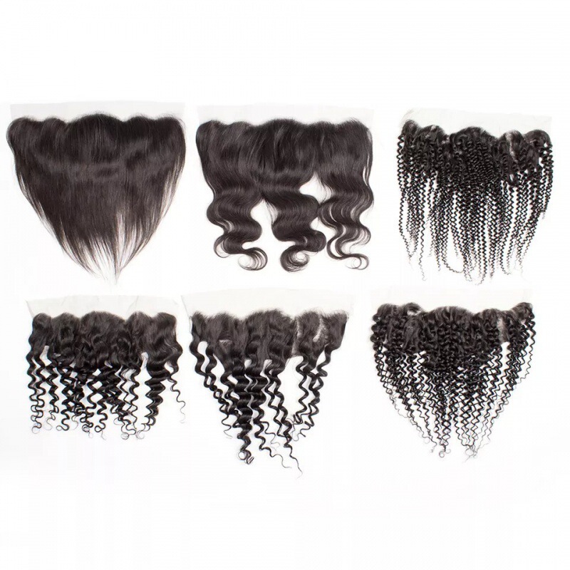 4X4 13x 4 Hair Block Transparent lace Hand-woven Hair Block pixie lace Front Closurelace