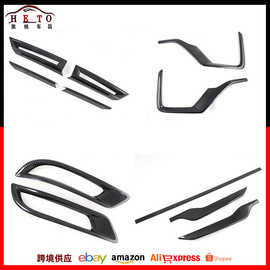 适用于17-21款CRV改装CR-V机盖饰条装饰前雾灯后雨刷反光镜贴片