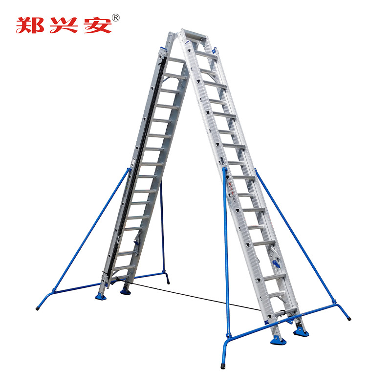 铝合金双面升缩梯 铝合金人字伸缩梯 铝合金人字梯 批发铝合金梯