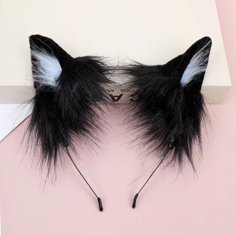 二次元ロリータカチューシャカチューシャ女性猫耳ヘアピンコスプレコミック展示ロリータメイドカチューシャ頭飾り|undefined