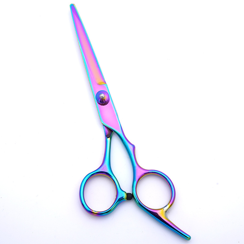 Tijeras de pelo directo de fábrica tijeras de peluquería profesional estilista de acero inoxidable tijeras planas flequillo tijeras de dientes finos tijeras para mascotas
