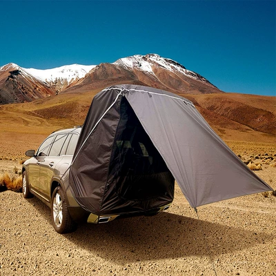 Cross-Border Best-Selling Suv Car Avtomobil dam çadırları - black-rear-tent-with-iron-rods-2-3-people